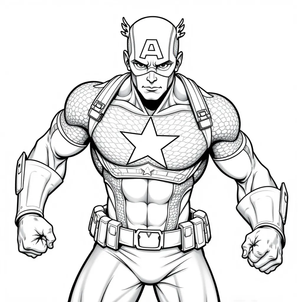 Captain American صفحات التلوين