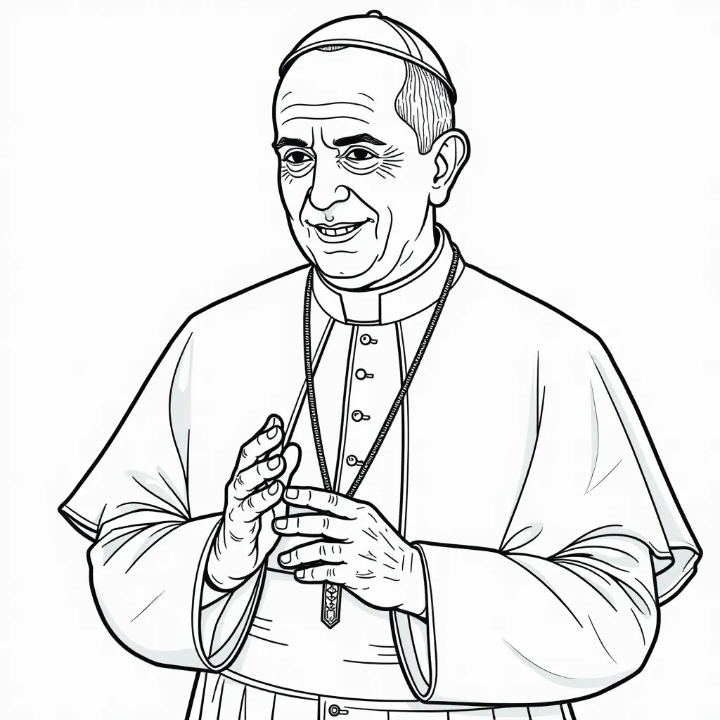 Pope francis صفحات التلوين