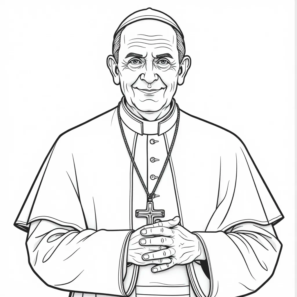 Pope Francis صفحات التلوين
