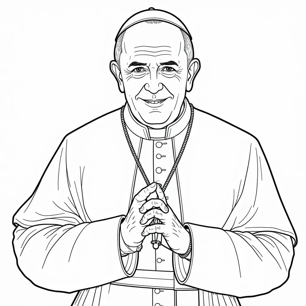 papa francisco en el vaticano صفحات التلوين