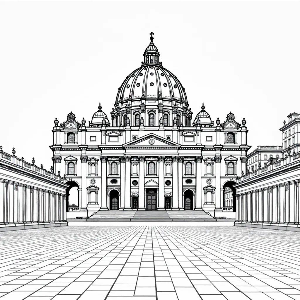Vatican City hall صفحات التلوين