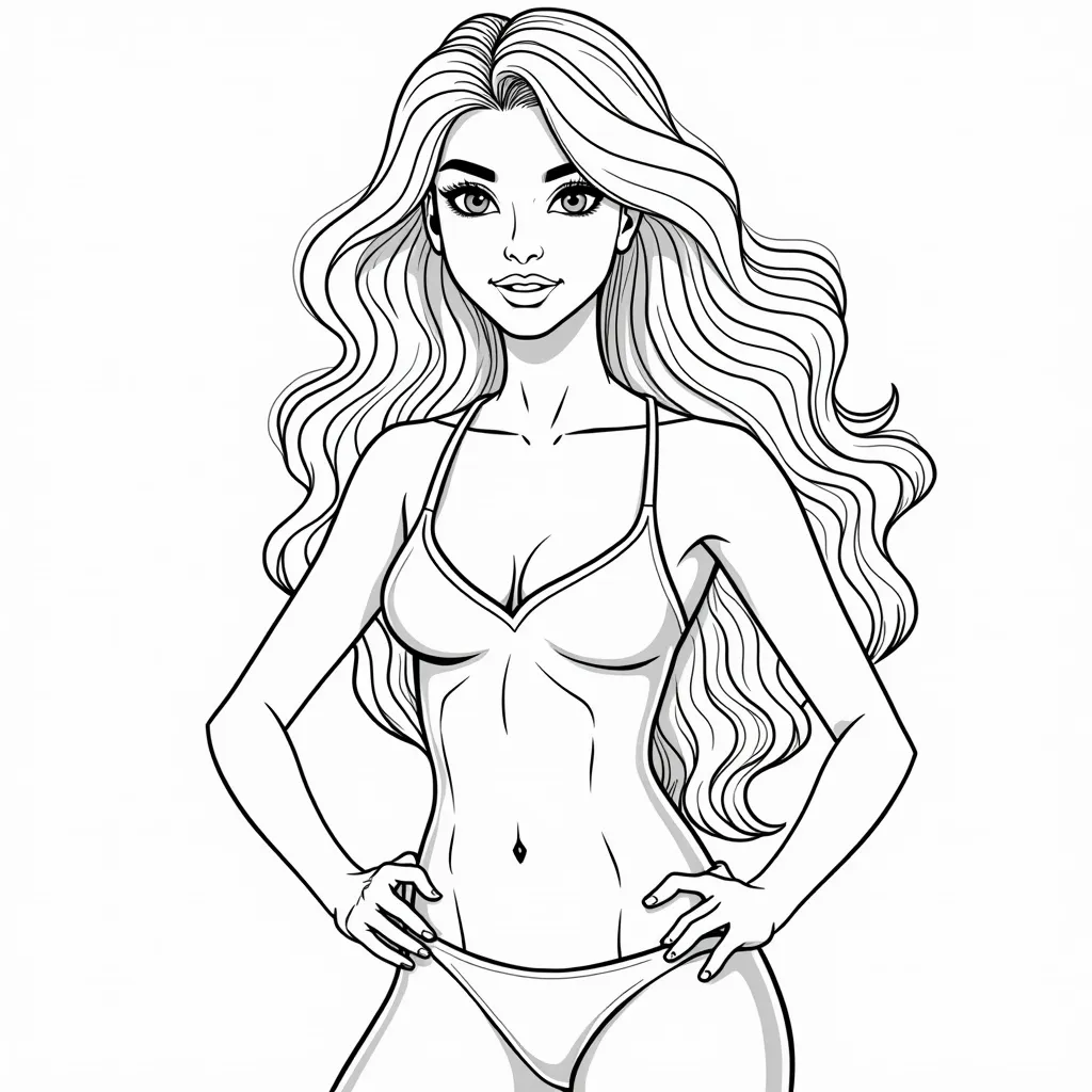 supermodel coloring pages