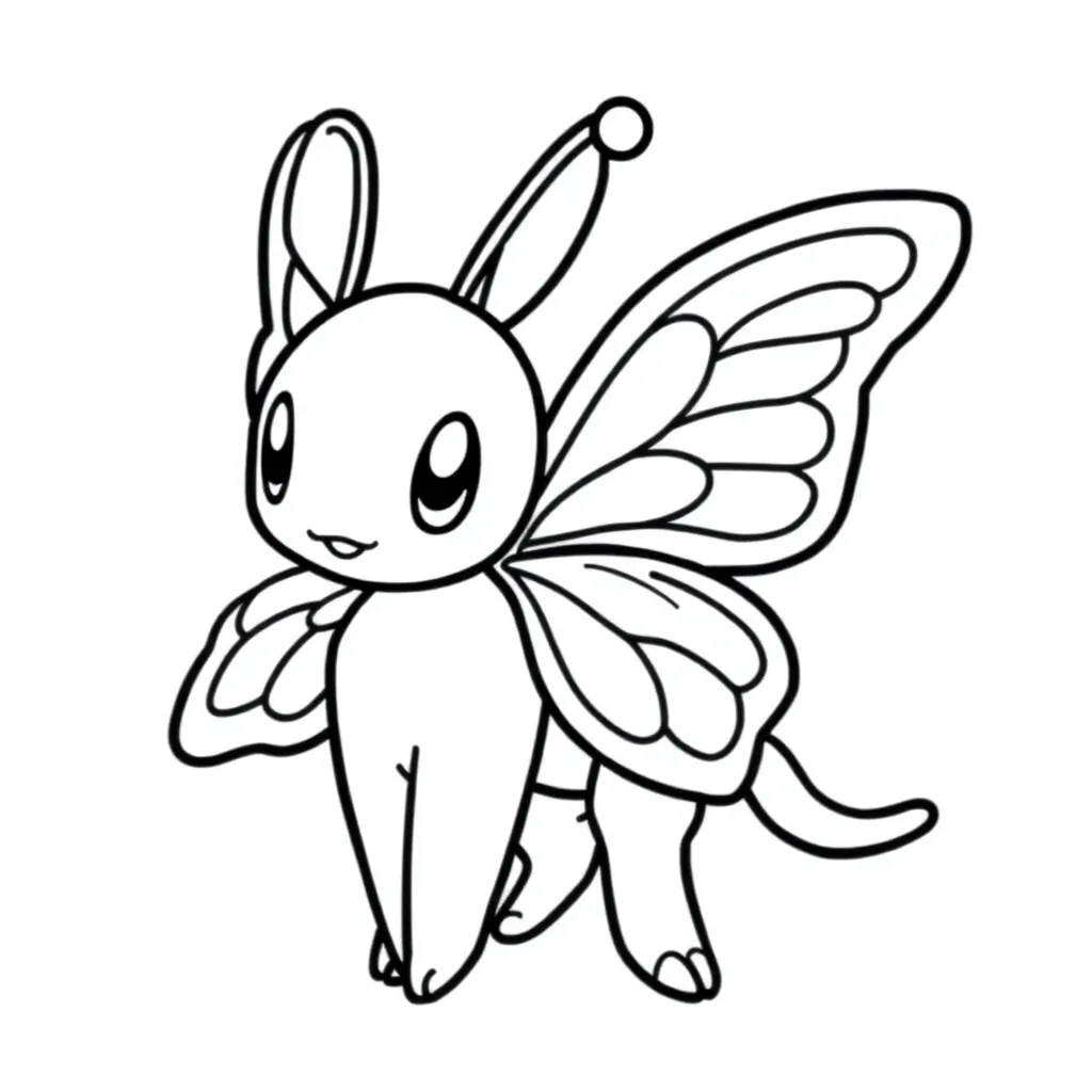 pokemon butterfree صفحات التلوين