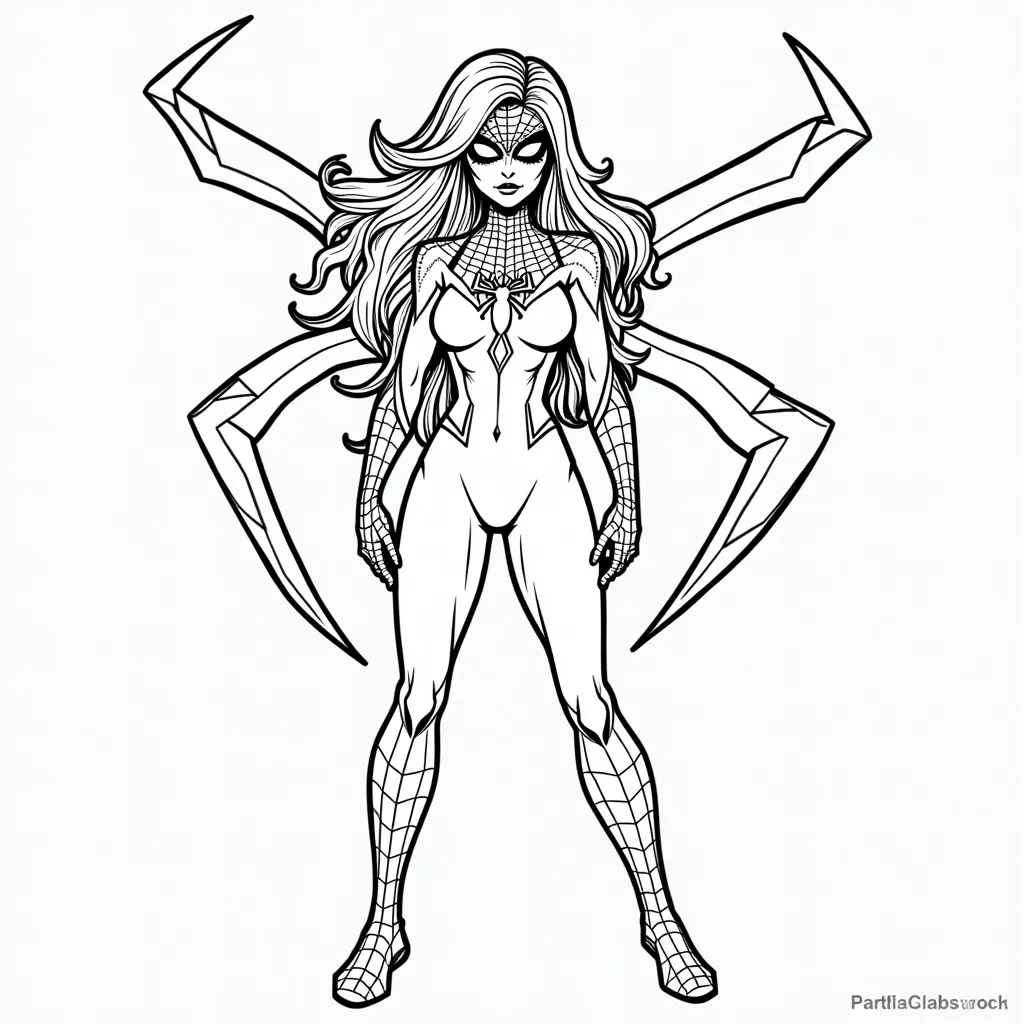 Spider Woman coloring pages