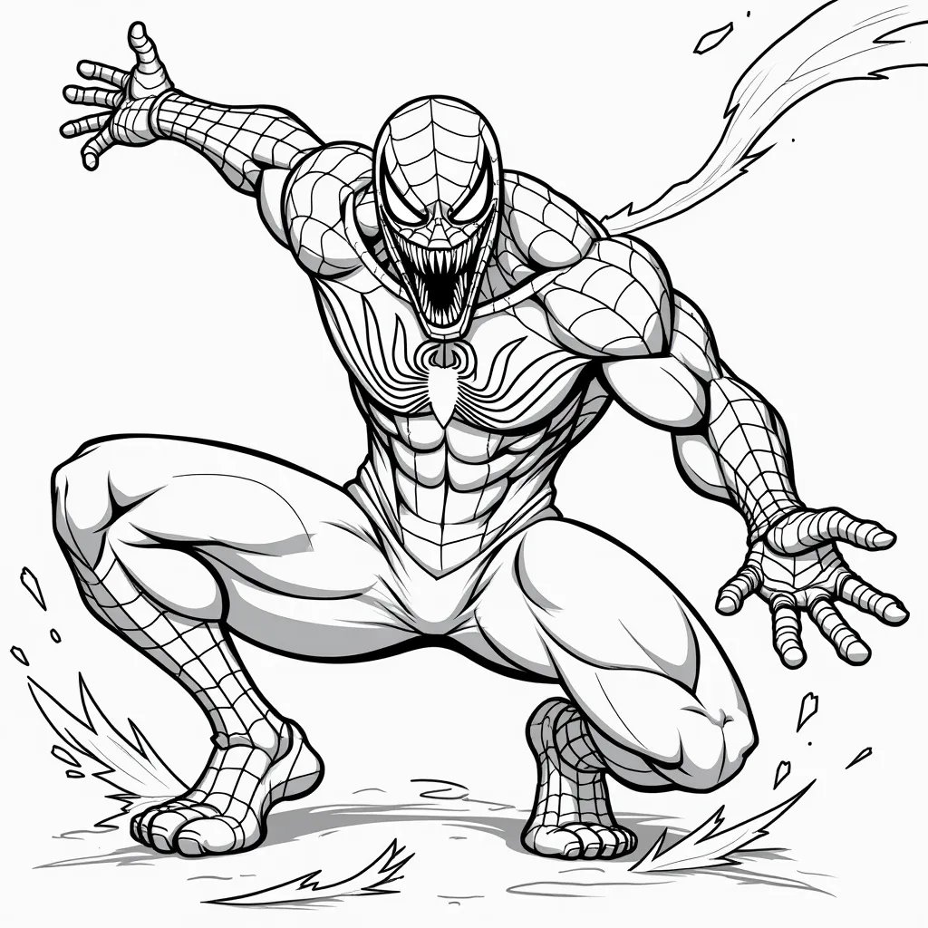 Venom Spider Man coloring pages