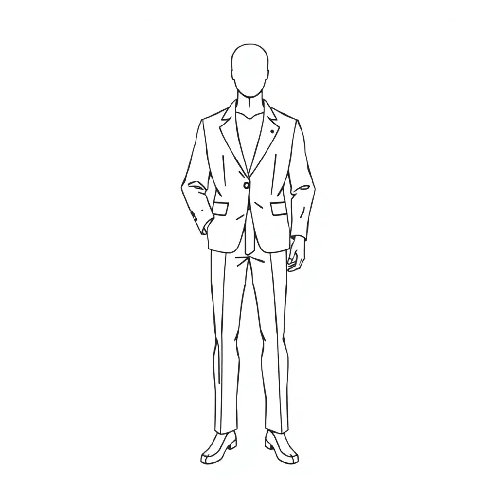野外服裝人員站著 Páginas para Colorear