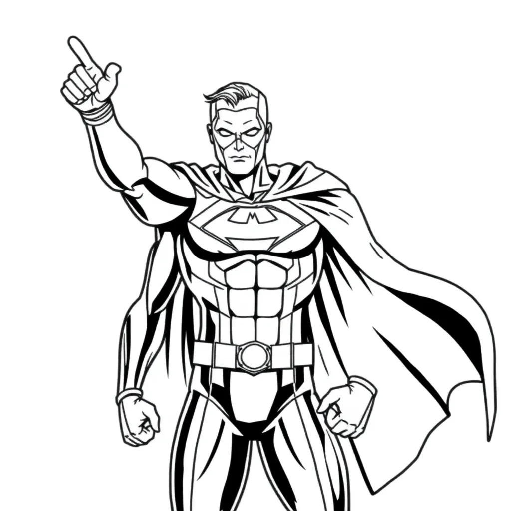 superhero صفحات التلوين