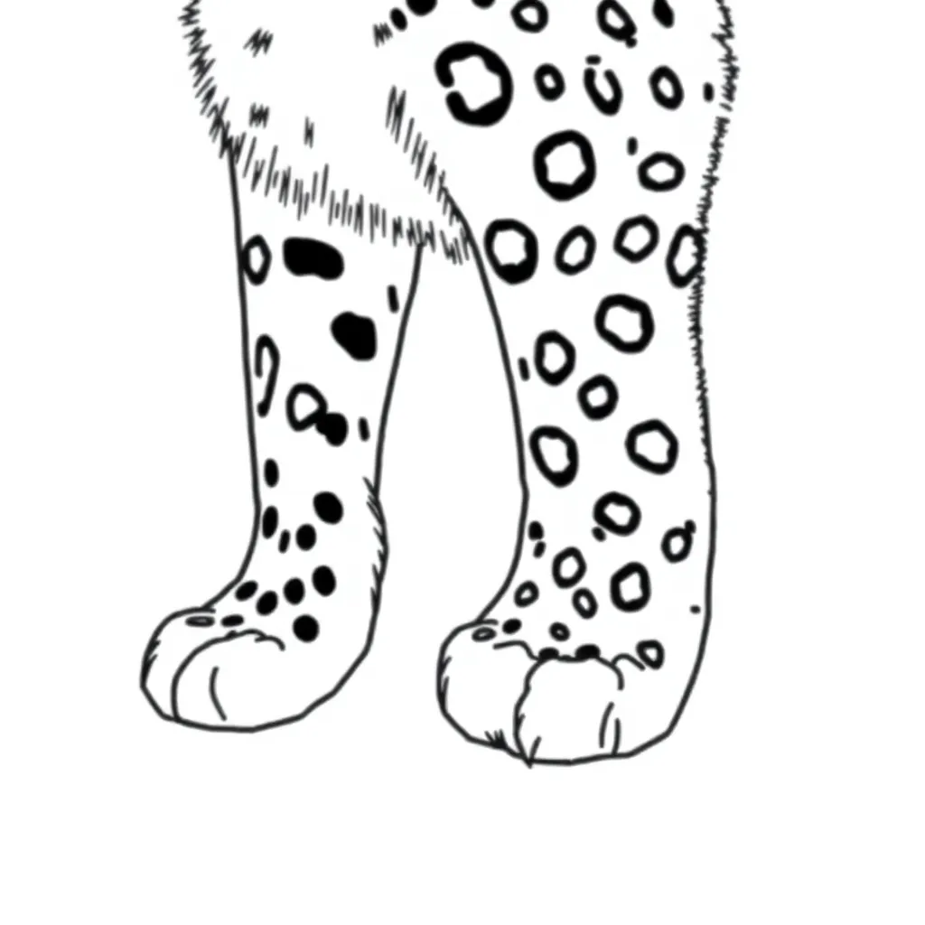  Neofelis nebulosa leg صفحات التلوين