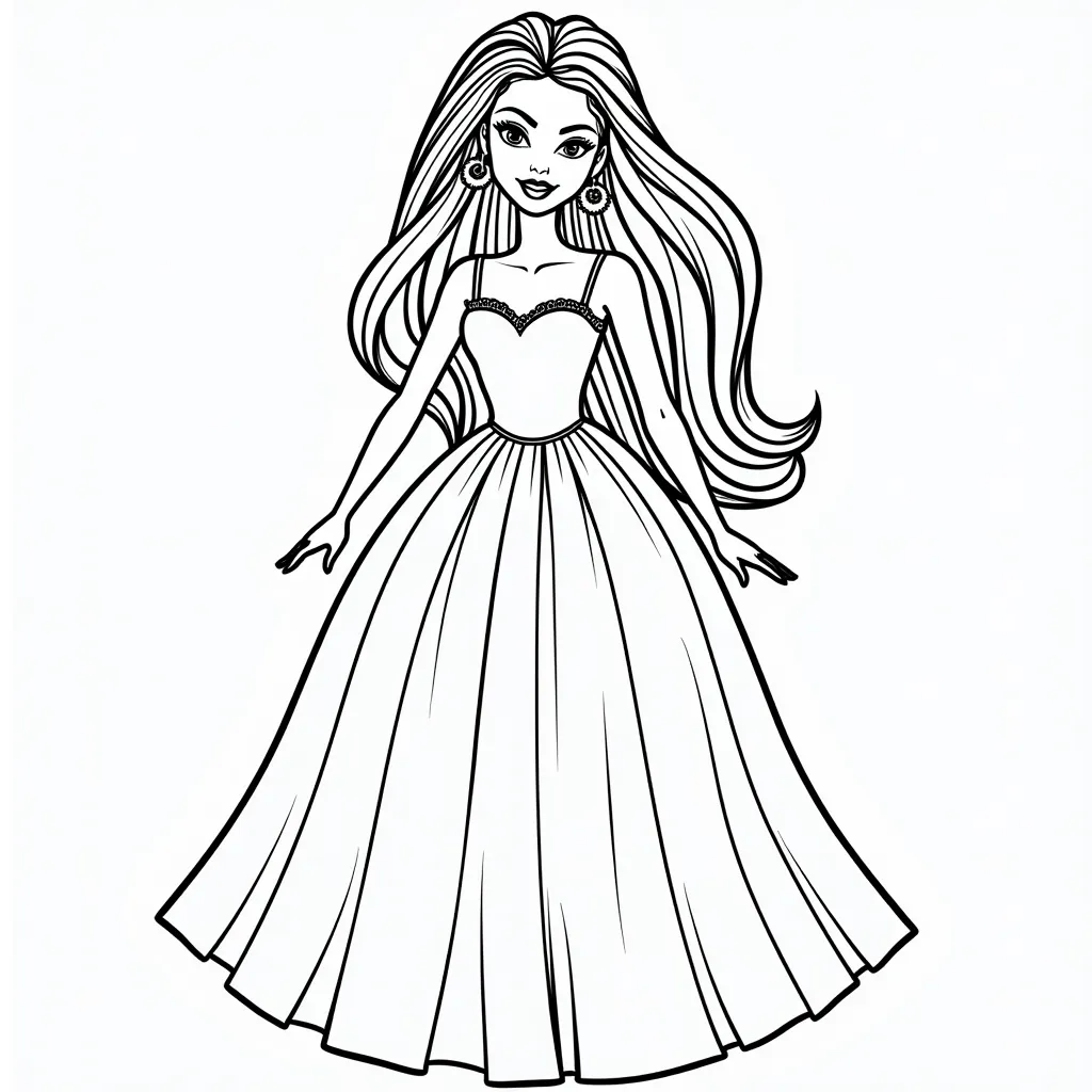 Barbie صفحات التلوين