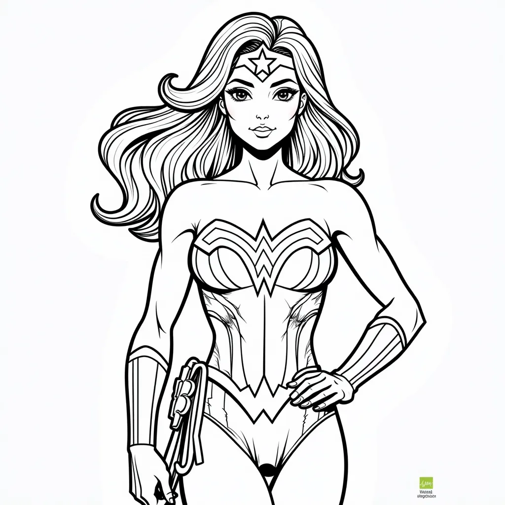 wonder woman coloring pages