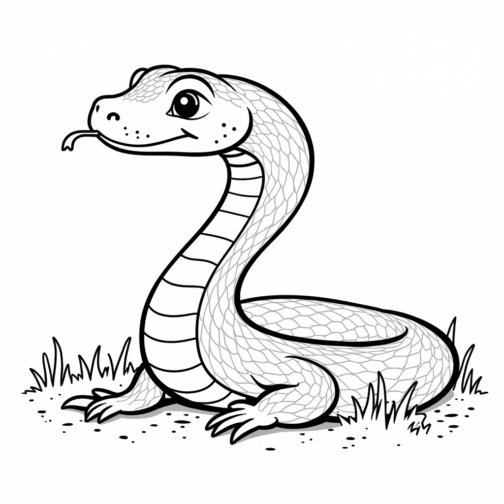 snake coloring pages