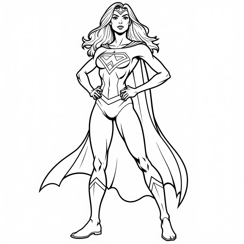 superwoman coloring pages