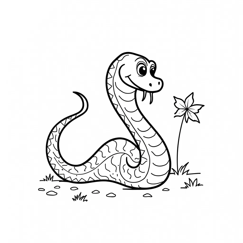 snake year coloring pages