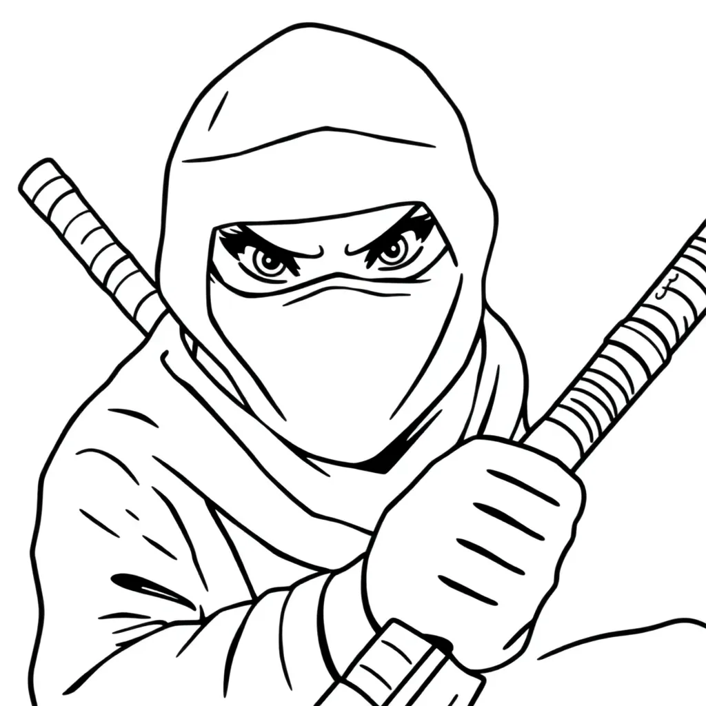 ninja hole body صفحات التلوين