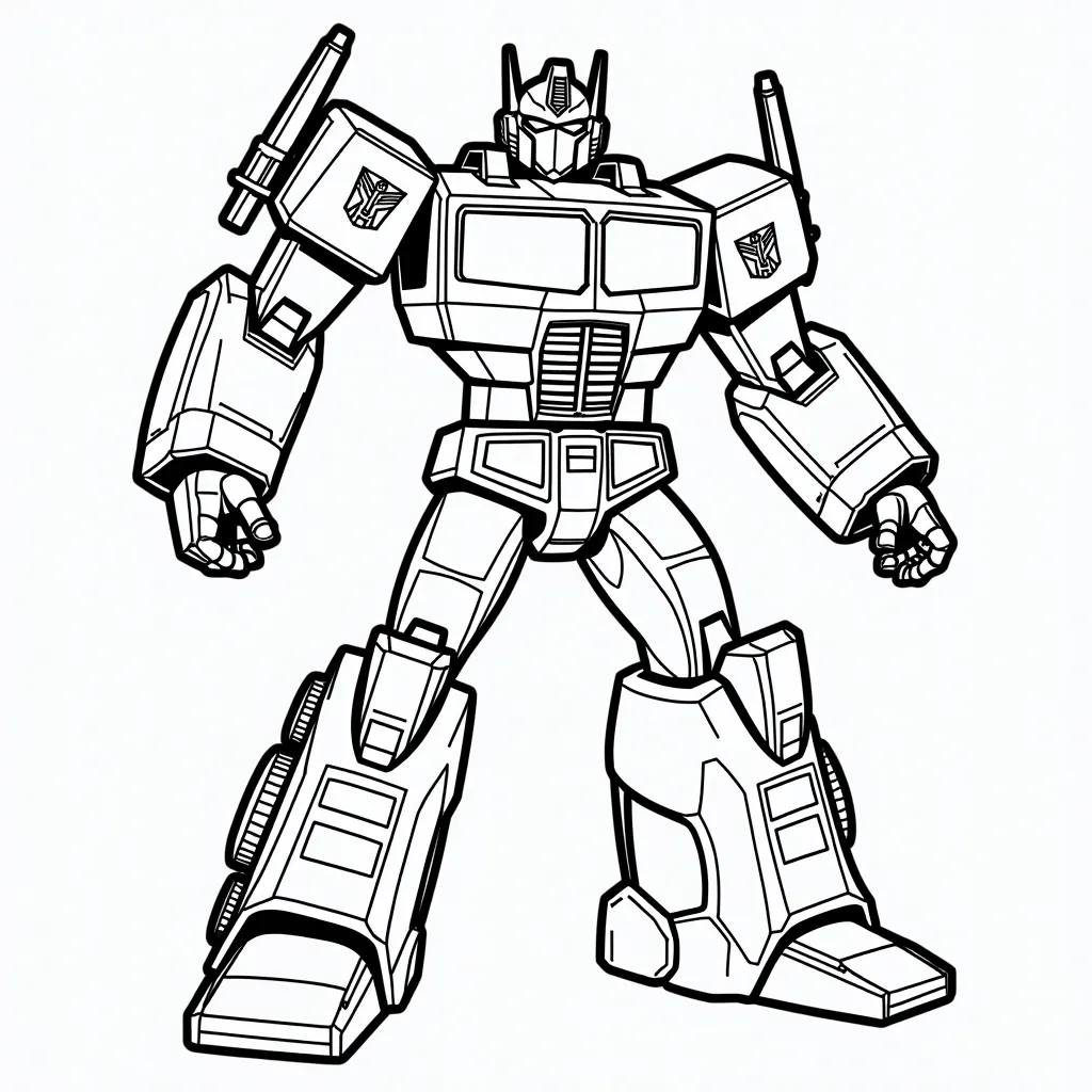 Optimus Prime coloring pages