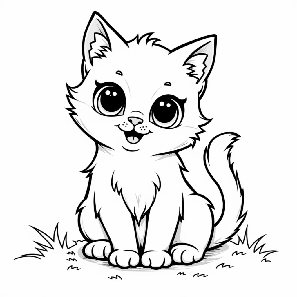 Pussy coloring pages