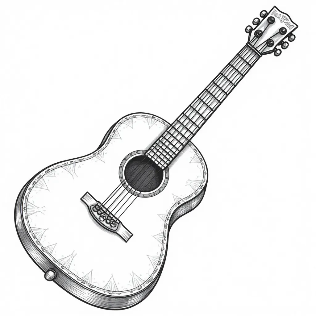  Cinco de Mayo Guitar صفحات التلوين