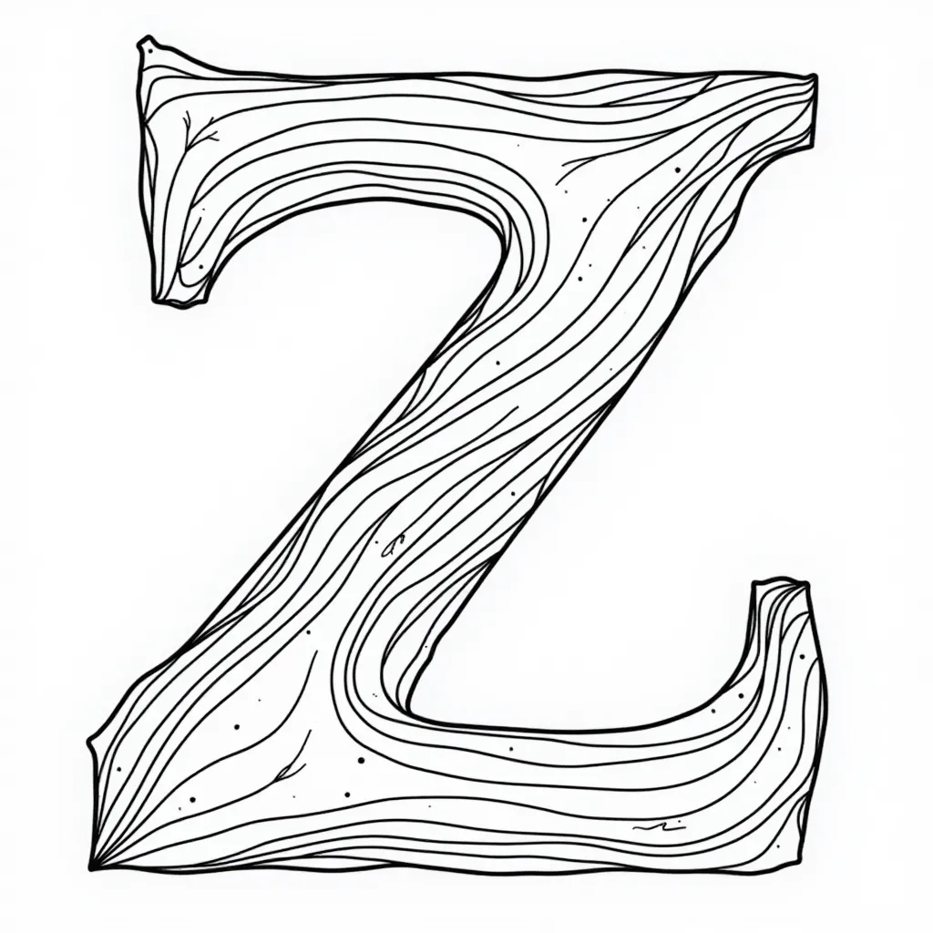  Letter Z Abstract صفحات التلوين