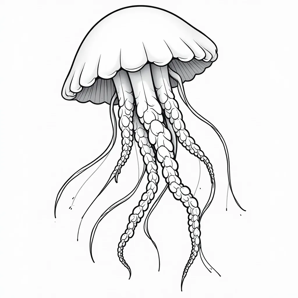  Jellyfish Graceful صفحات التلوين