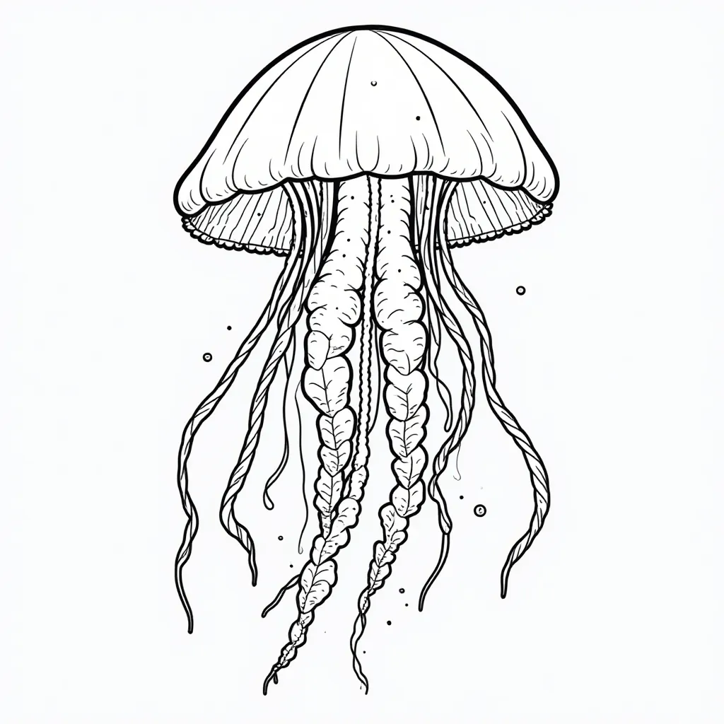  Jellyfish Bioluminescence صفحات التلوين