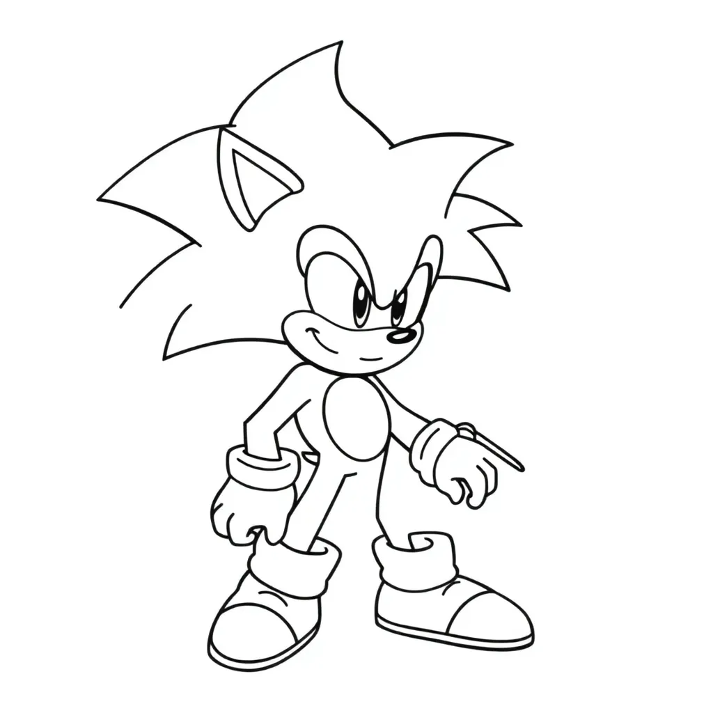 sonic and goku صفحات التلوين