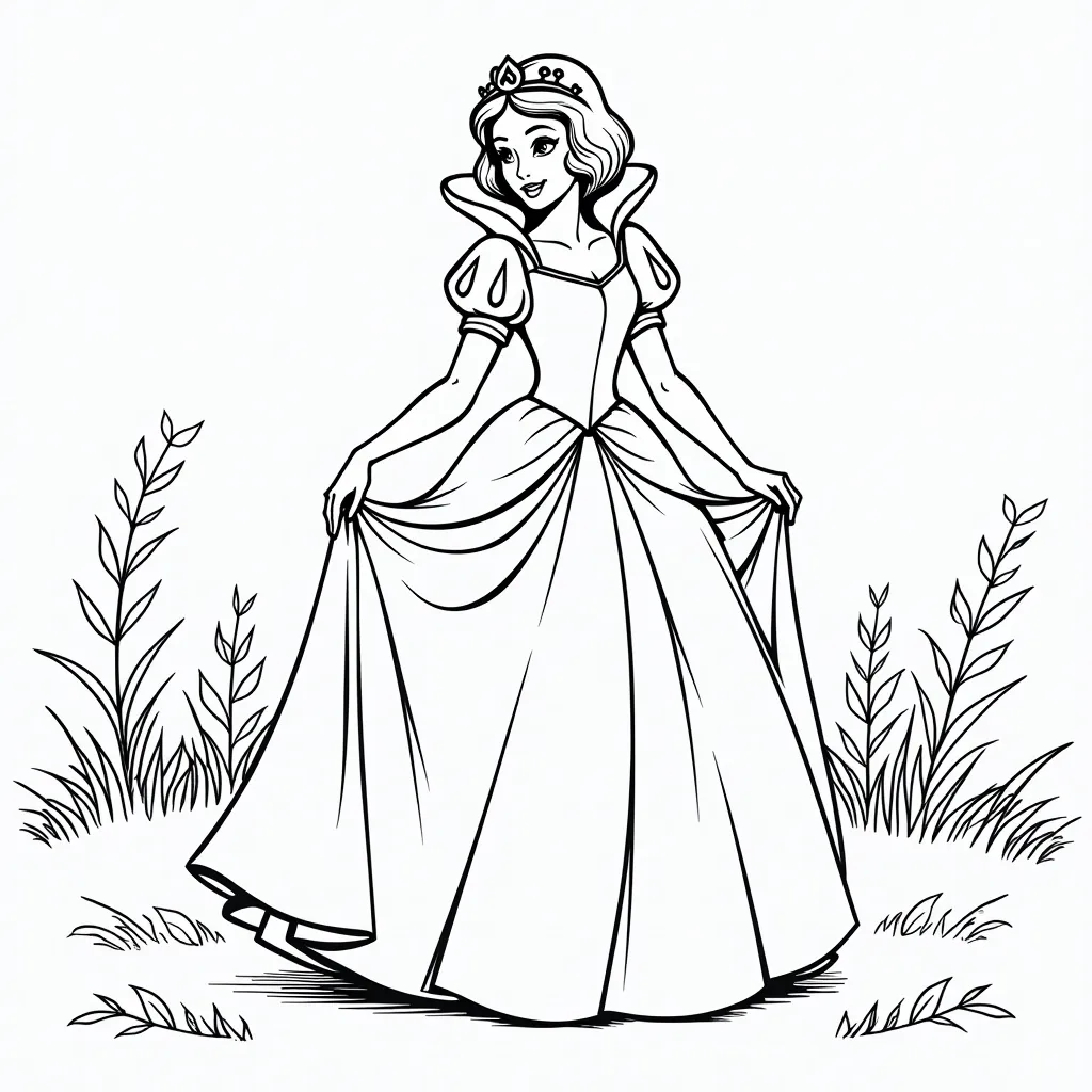 snow white coloring pages