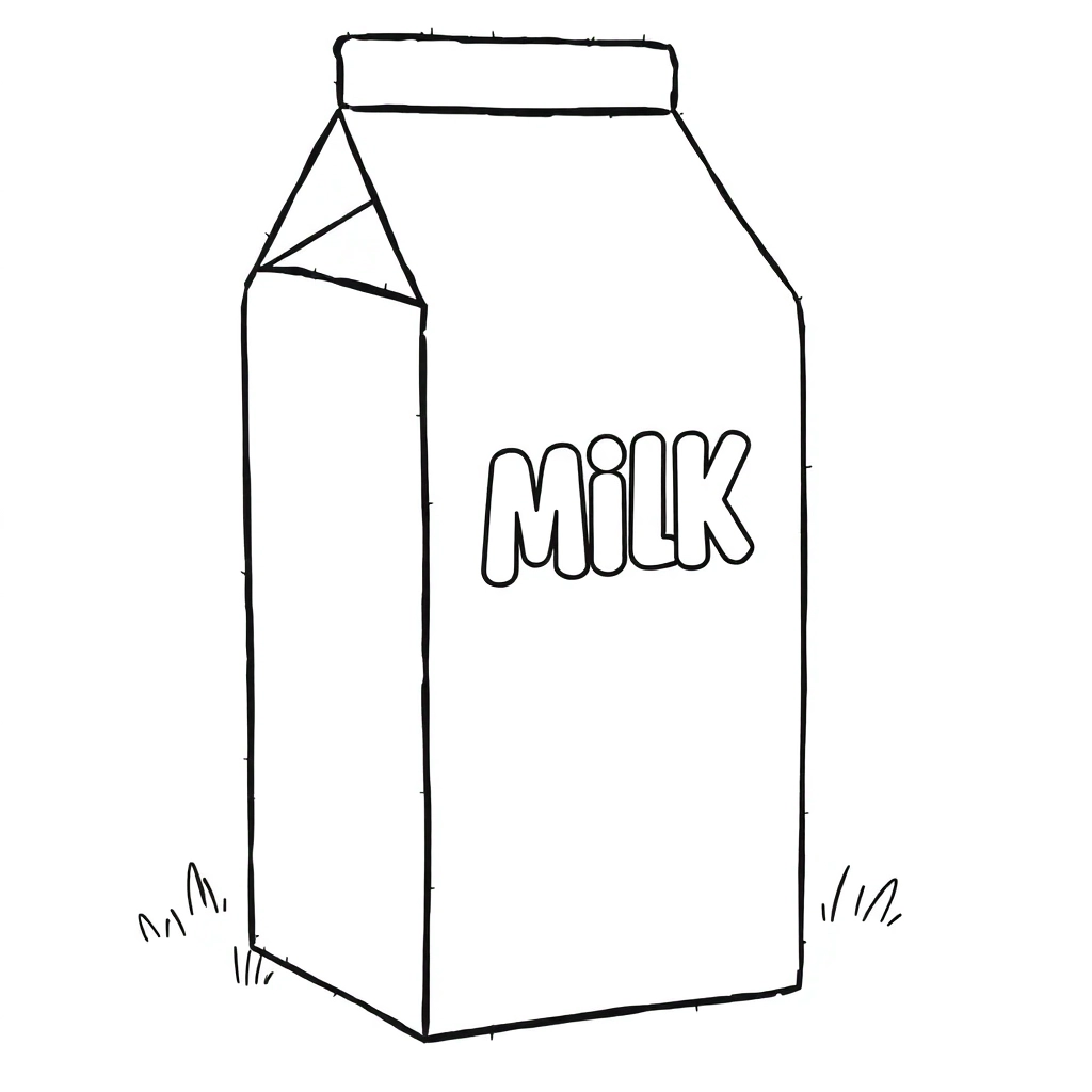 milk box صفحات التلوين