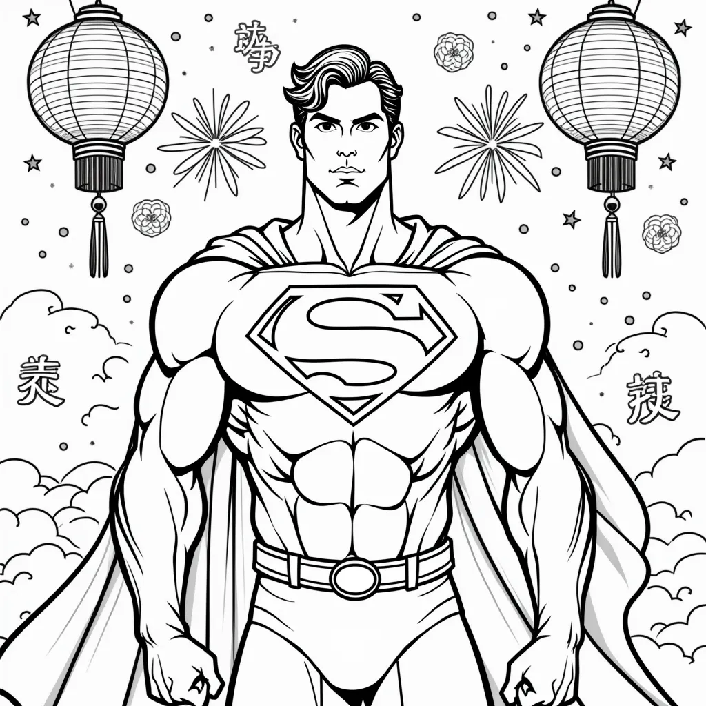 Superman coloring pages