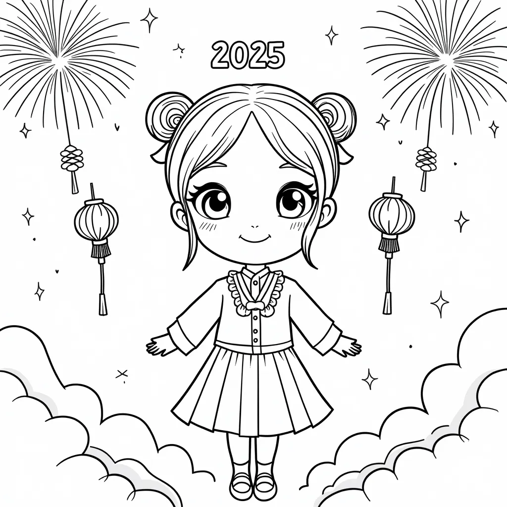 hello 美少女 coloring pages