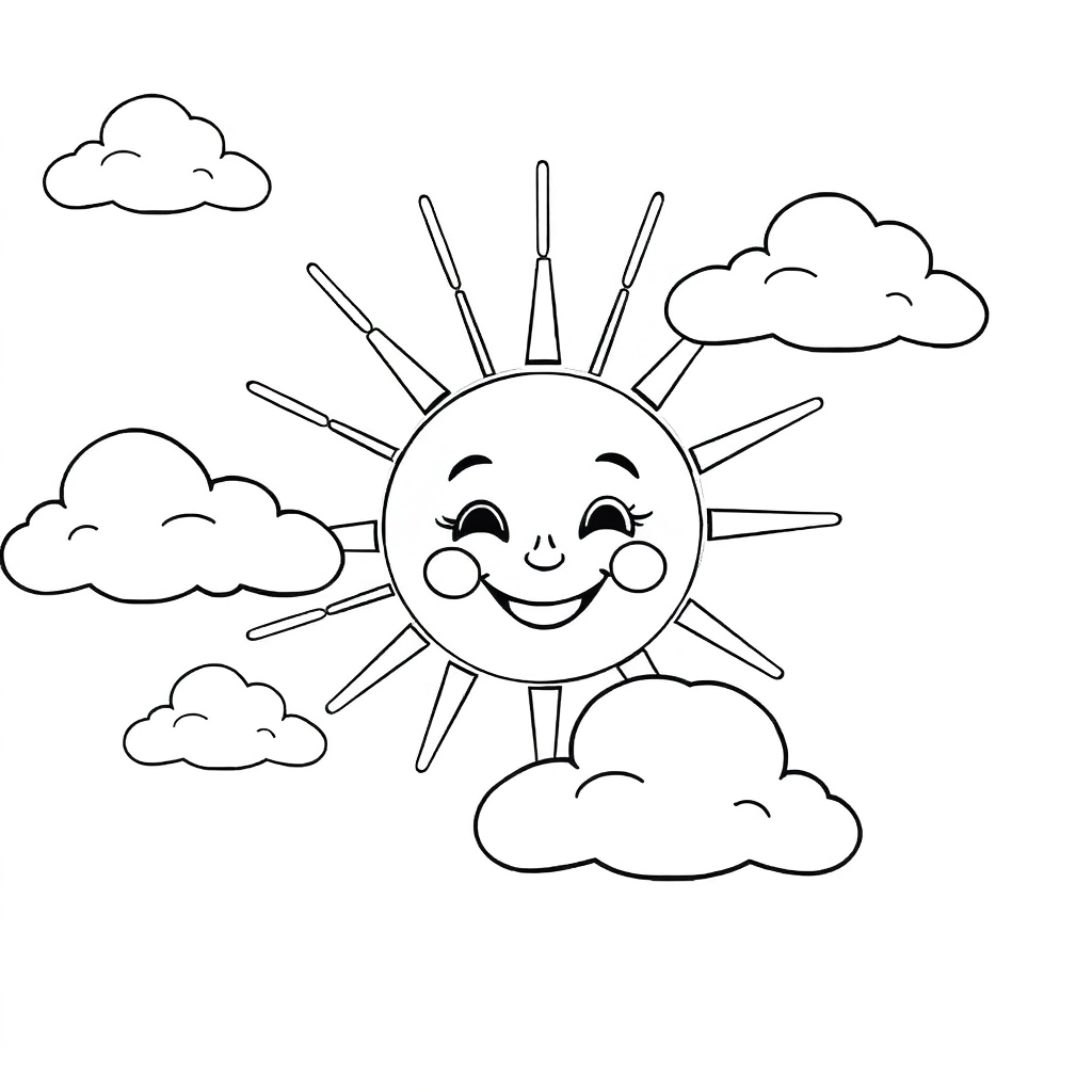 美好的一天 صفحات التلوين