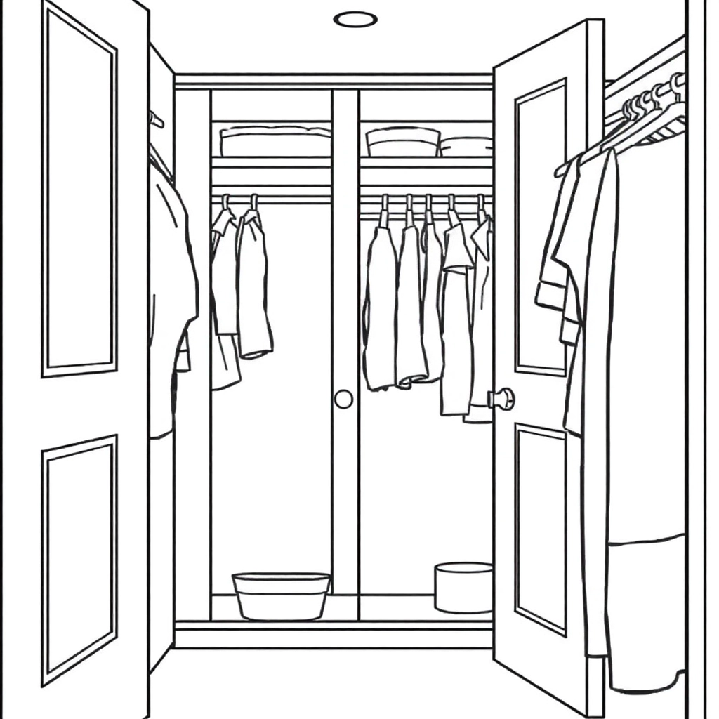 closet صفحات التلوين