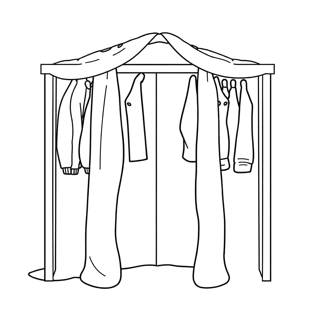 closed wardrobe صفحات التلوين