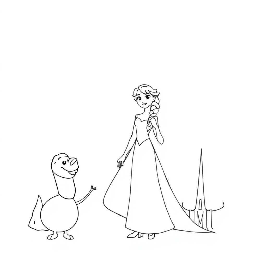 Frozen صفحات التلوين