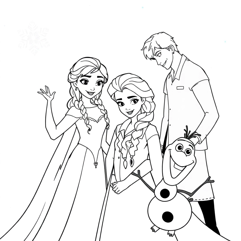 Frozen صفحات التلوين