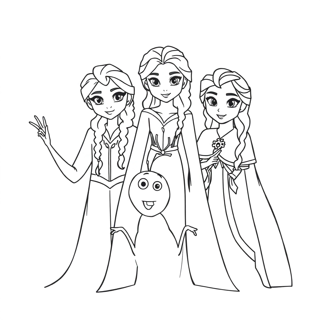 Frozen صفحات التلوين