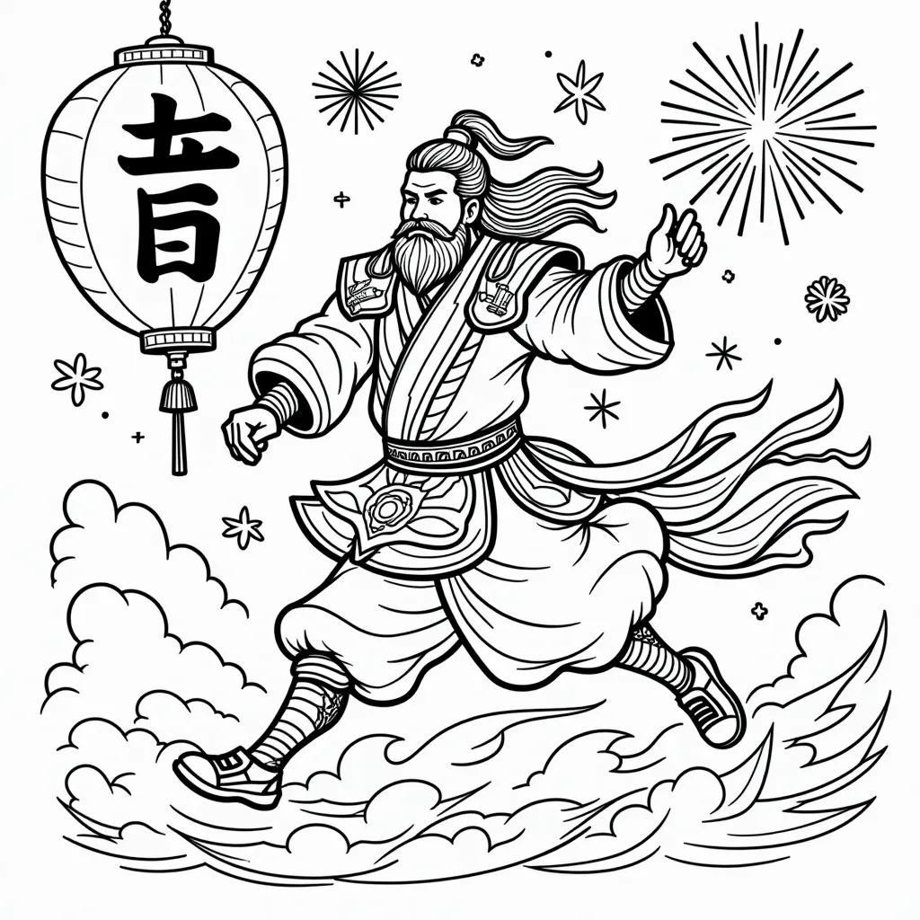 给我一个古代战士 冲锋 coloring pages