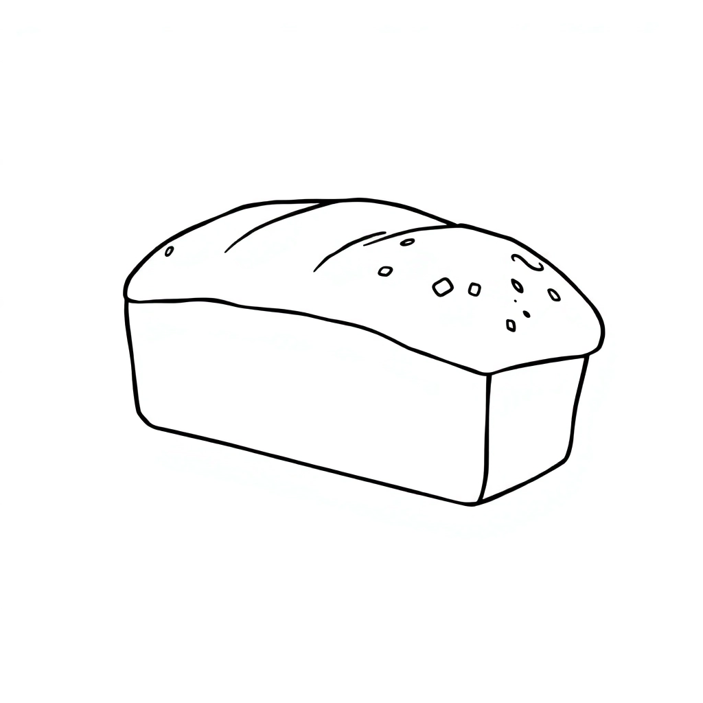A loaf of bread صفحات التلوين