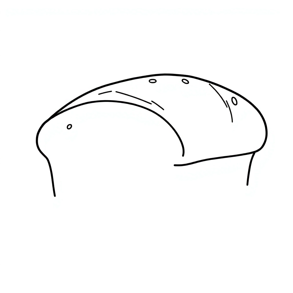 A loaf of bread صفحات التلوين