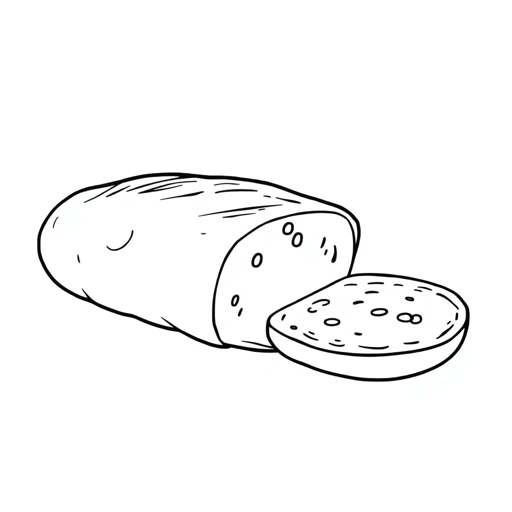 A loaf of arab bread صفحات التلوين