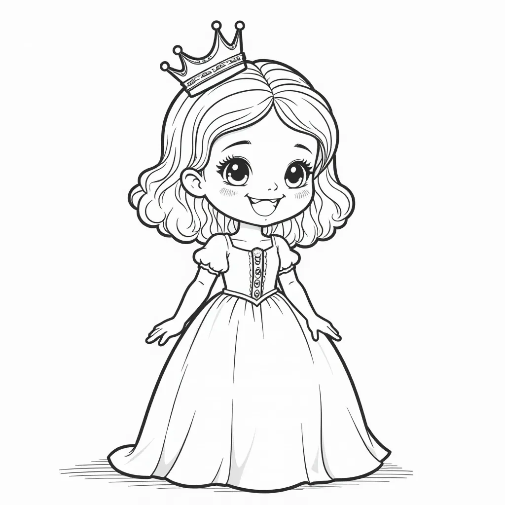  Teenieping with a Crown صفحات التلوين