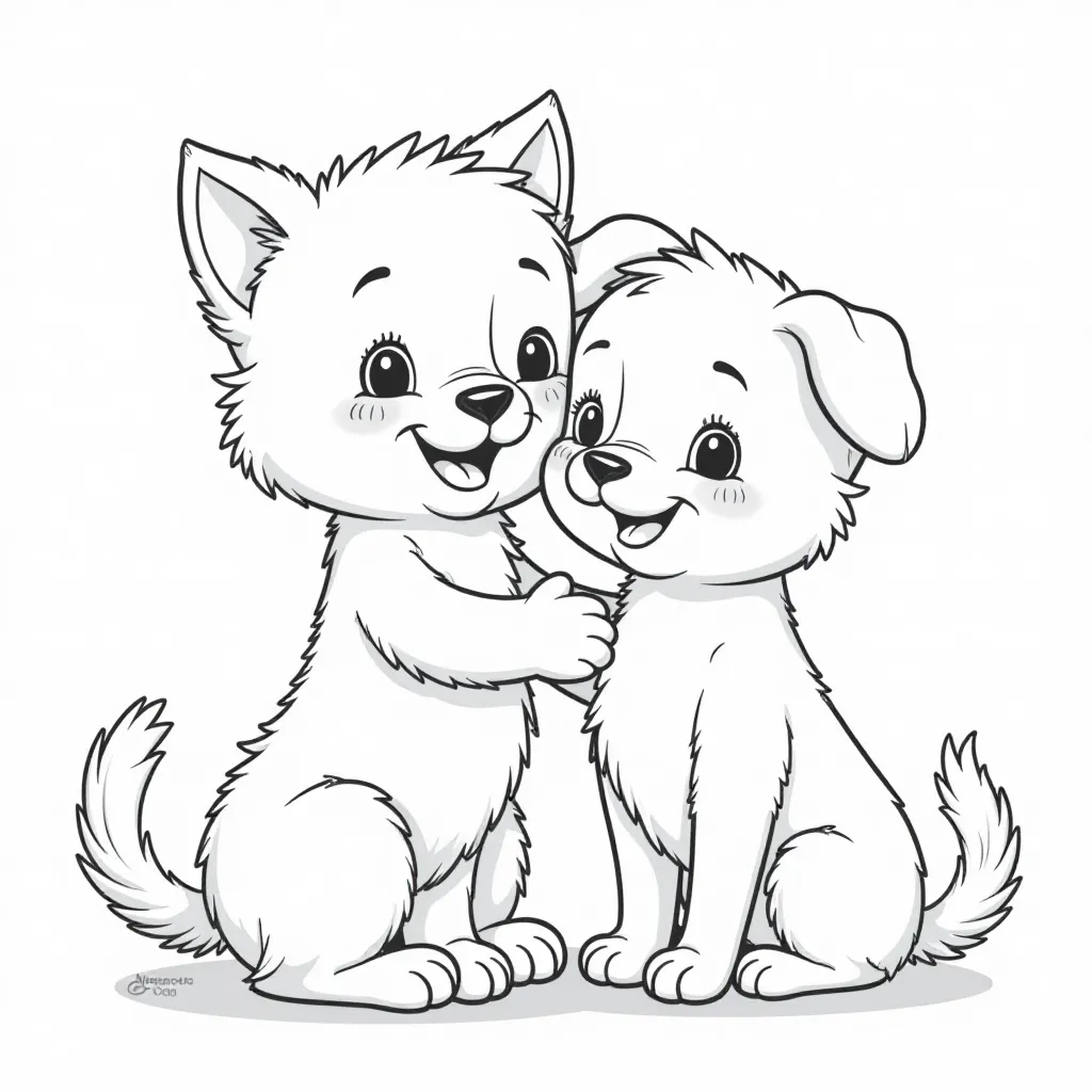  Teenieping Friendship صفحات التلوين