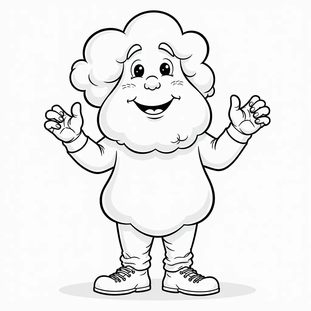  Cloud Guy playing a trick صفحات التلوين