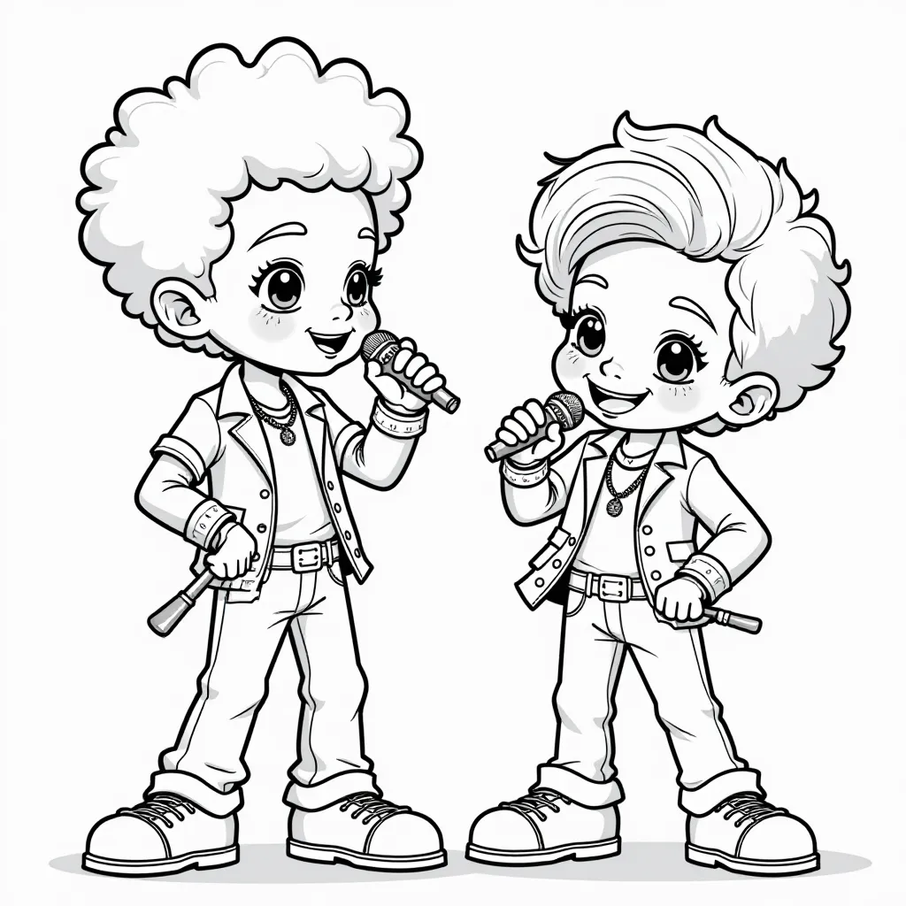  Prince D and Cooper rapping صفحات التلوين