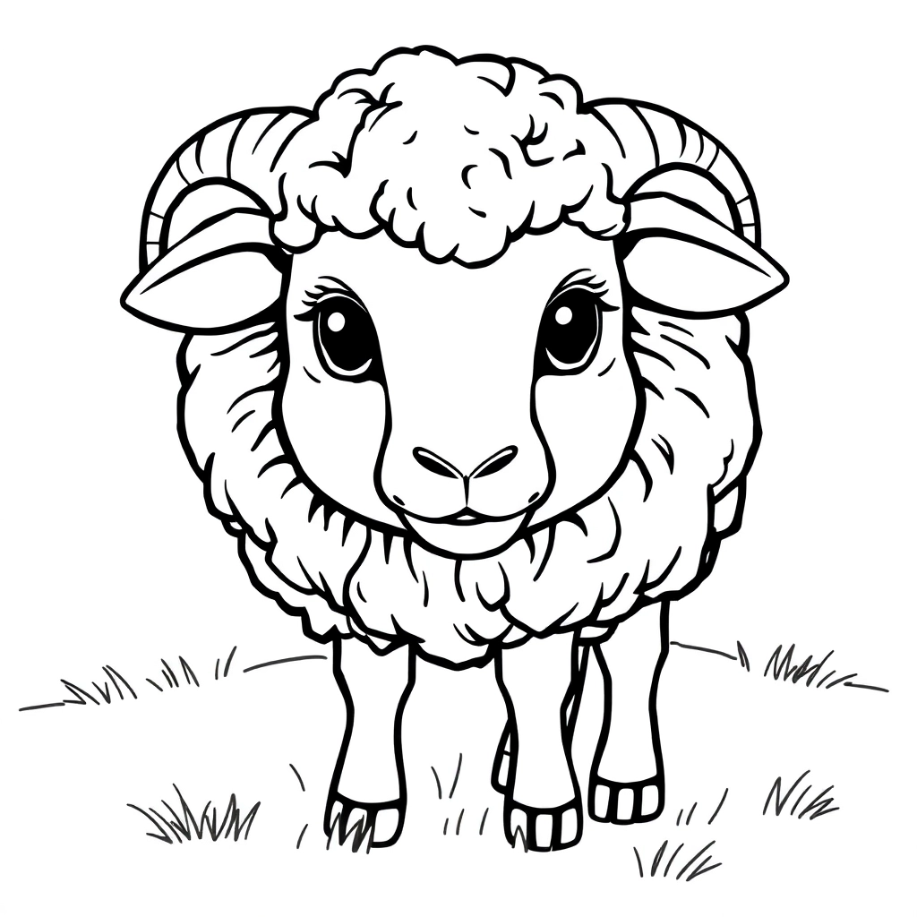 sheep صفحات التلوين