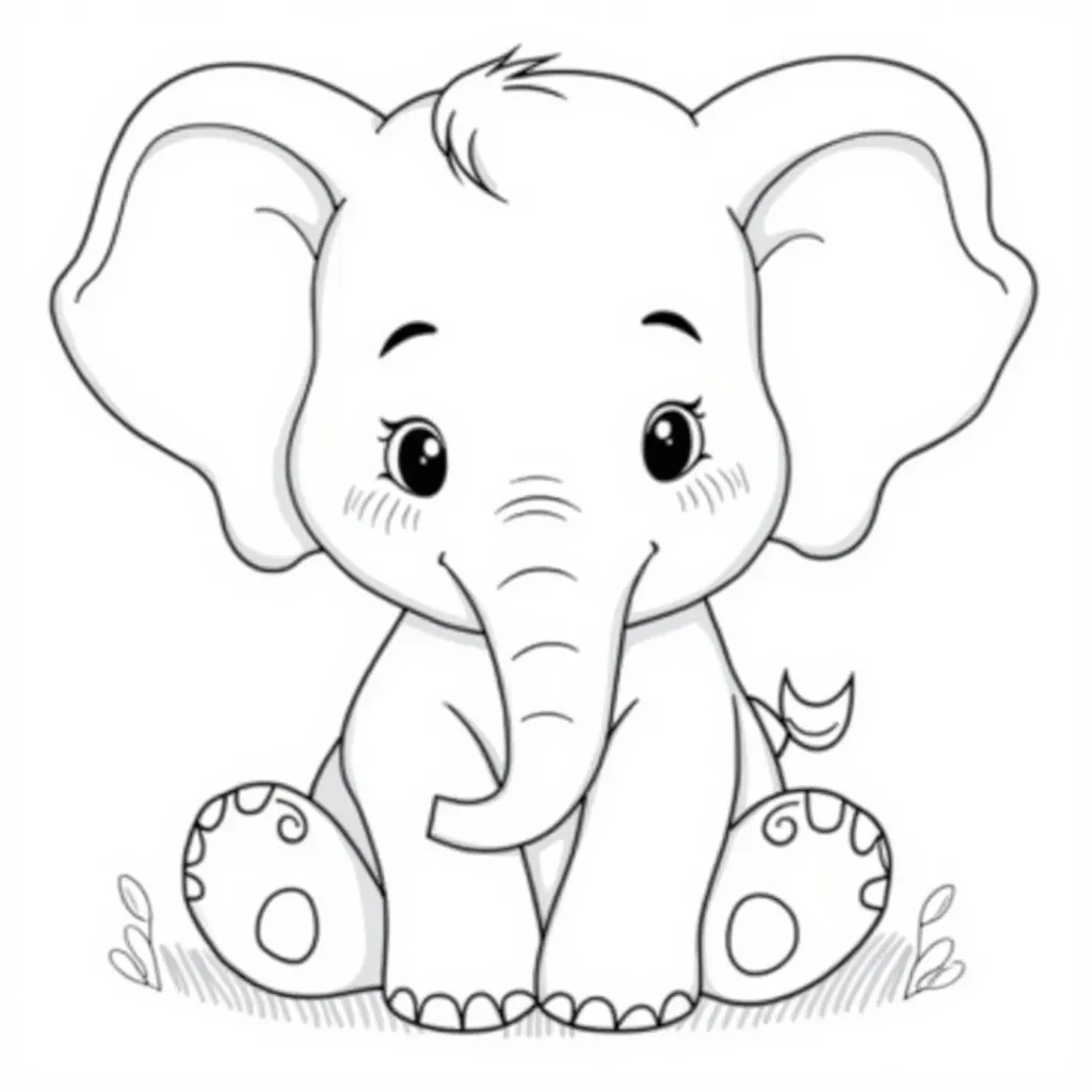 elephant coloring pages