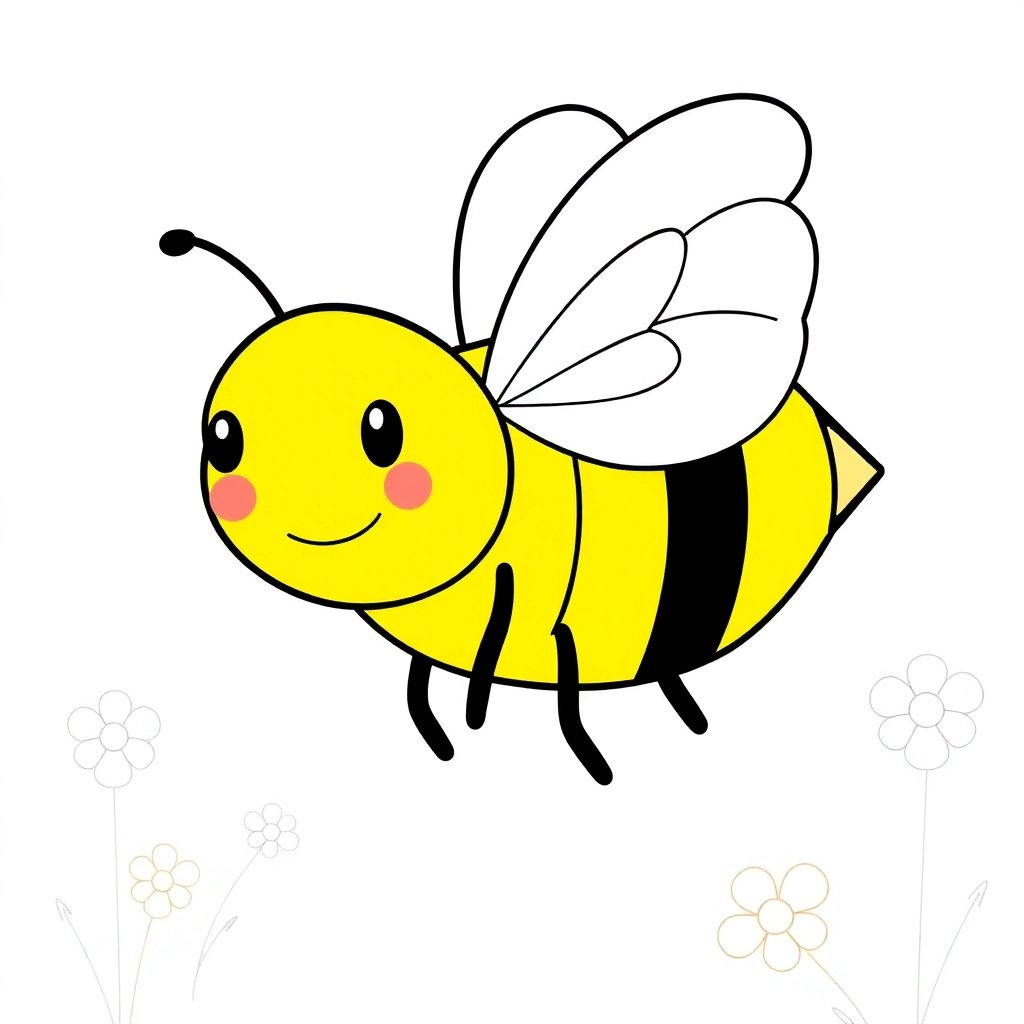 نحلة كرتونية
