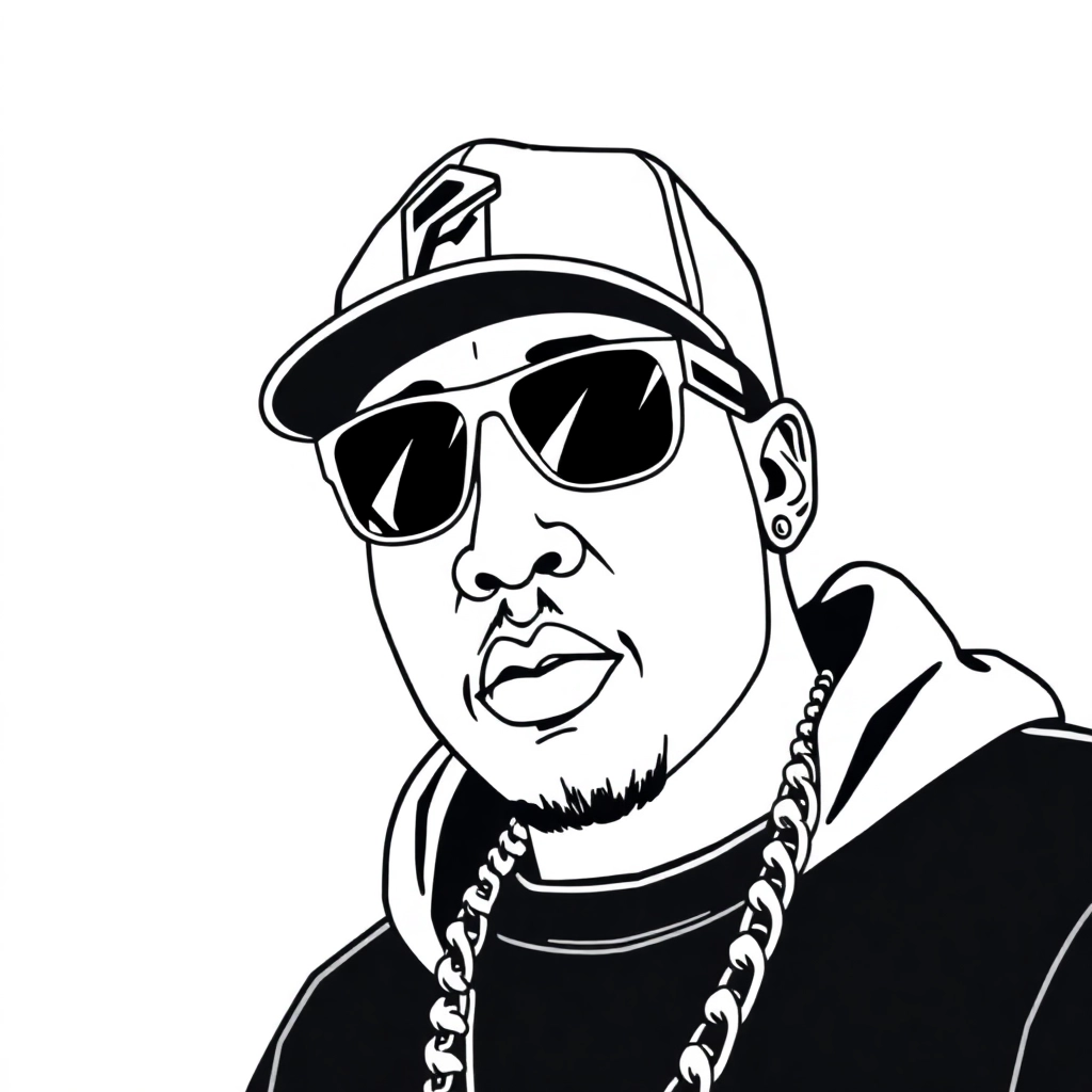 rapper صفحات التلوين
