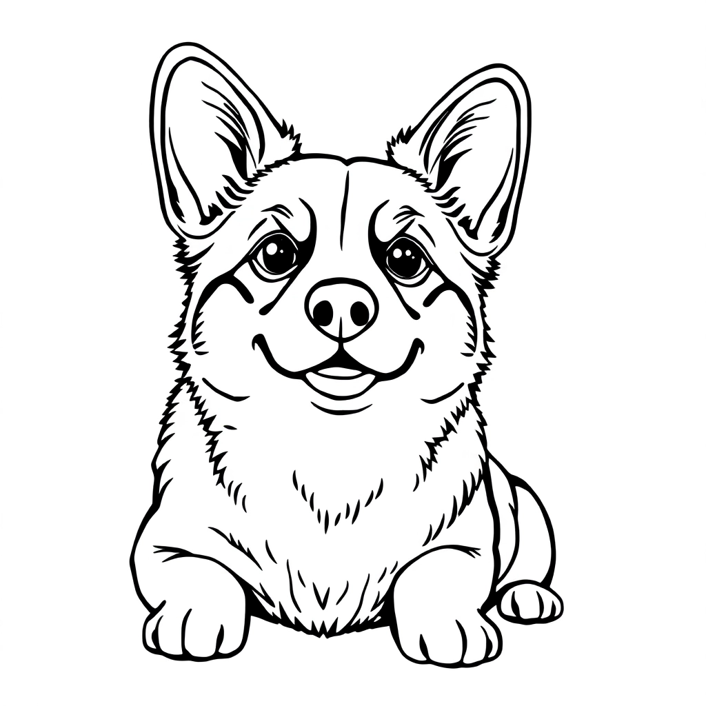柯基 Páginas para Colorear