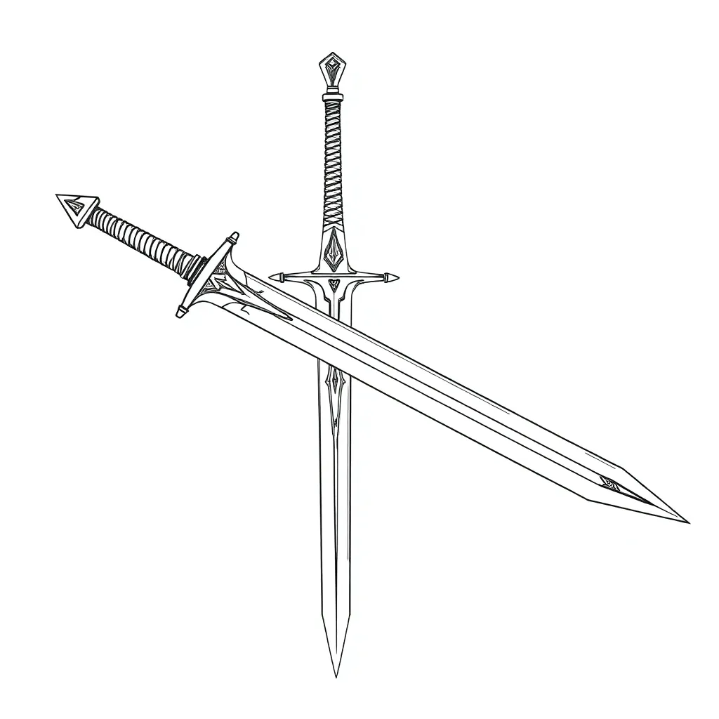  Devil May Cry Sword صفحات التلوين