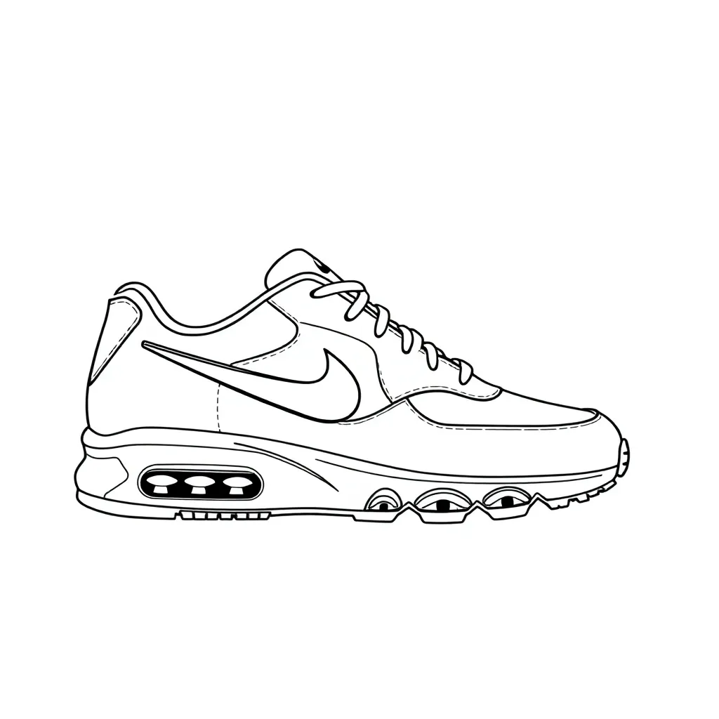  Nike Air Max صفحات التلوين